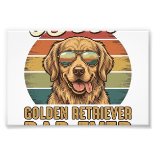Foto Camisa Vintage Pôr do Sol Pai do Golden Retriever