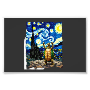 Foto Camiseta de Tartaruga Artística  Tartaruga Noite E