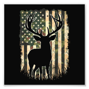 Foto Camo US Flag Deer Hunting Camoflage Hunter
