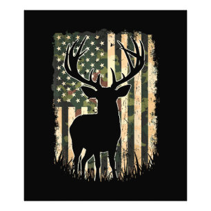 Foto Camo US Flag Deer Hunting Camoflage Hunter