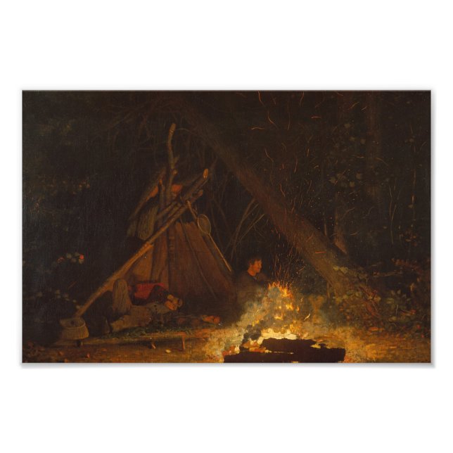 Foto Camp Fire Winslow Homer (Frente)