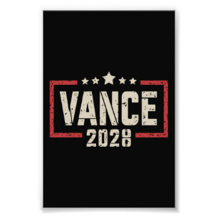 Foto Campanha Eleitoral Vance 2028 Presidente Bandeira 