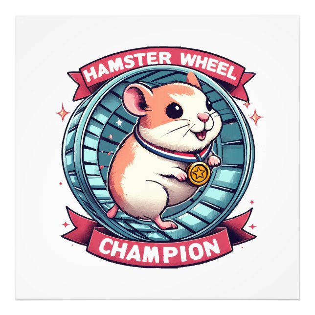 Foto Campeão da Roda de Hamster (Frente)