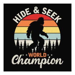 Foto Campeão Mundial de Esconde-Esconde do Pé-Grande