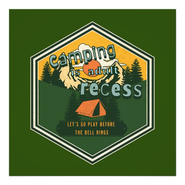 Foto Camping é Adulto Recess, Vamos Go Play (Frente)