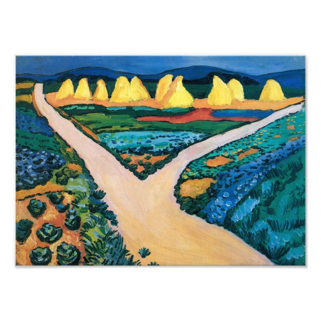 Foto Campos de Legumes | Auguste Macke | (Frente)