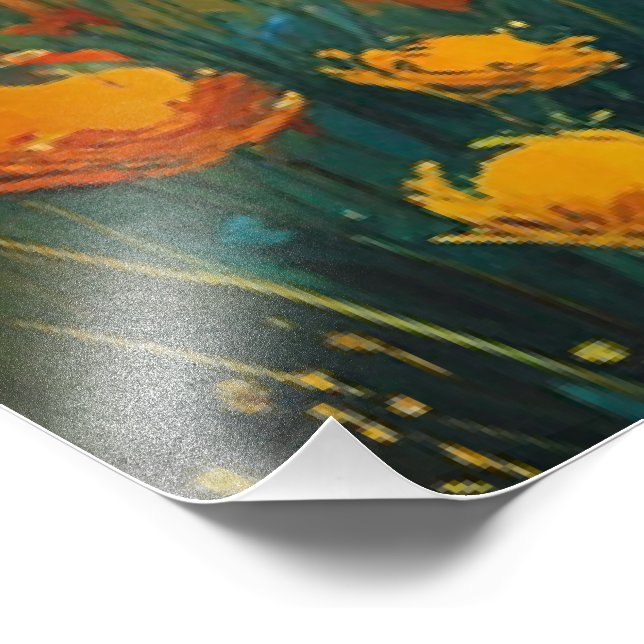 Foto Campos de ouro sob um Céu Vibrante (Borda)