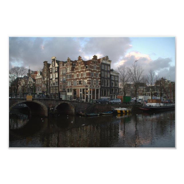 Foto Canais em Amsterdã (Frente)