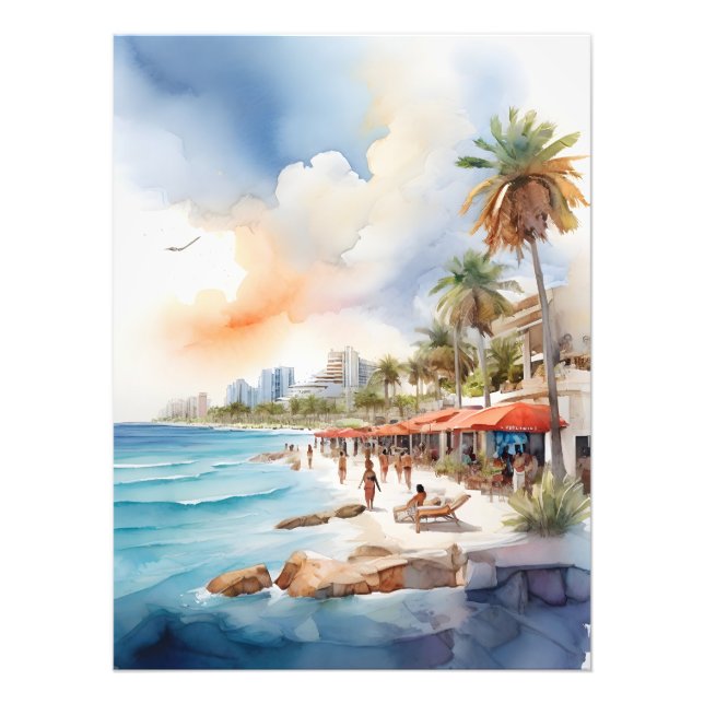 Foto Cancelar arte de aquarela (Frente)