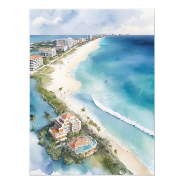 Foto Cancelar arte de aquarela (Frente)