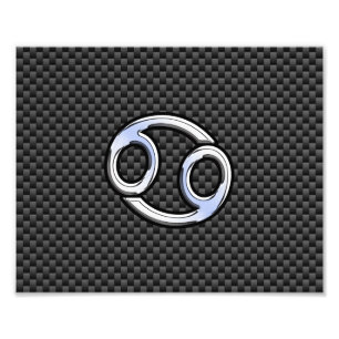 Foto Cancer Símbolo Zodíaco Carvões Impressão de Fi