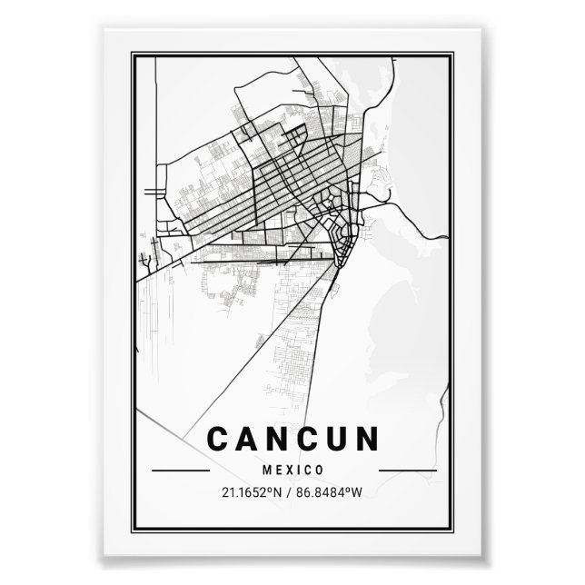 Foto Cancun - Mapa da Cidade do México - Ligadura (Frente)