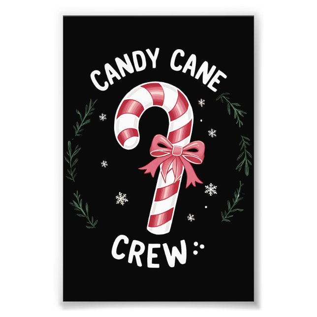 Foto Candy Cane Crew Engraçado Doces De Natal No Xmas (Frente)