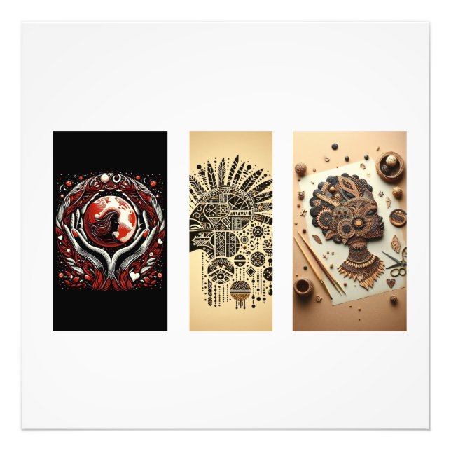 Foto "Canine Kinship: Abraçar o Amor dos Cães" Madeira (Frente)