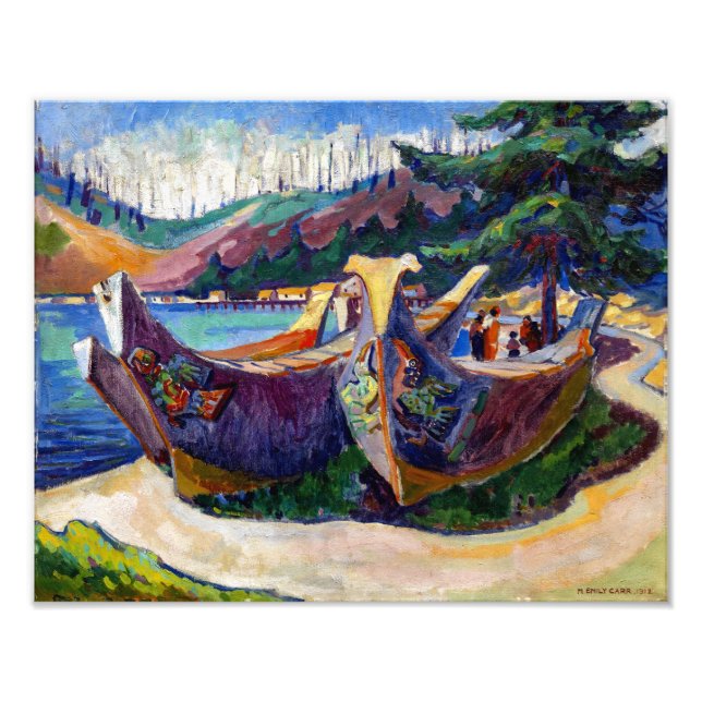 Foto Canoeiros de Guerra | Emily Carr | (Frente)