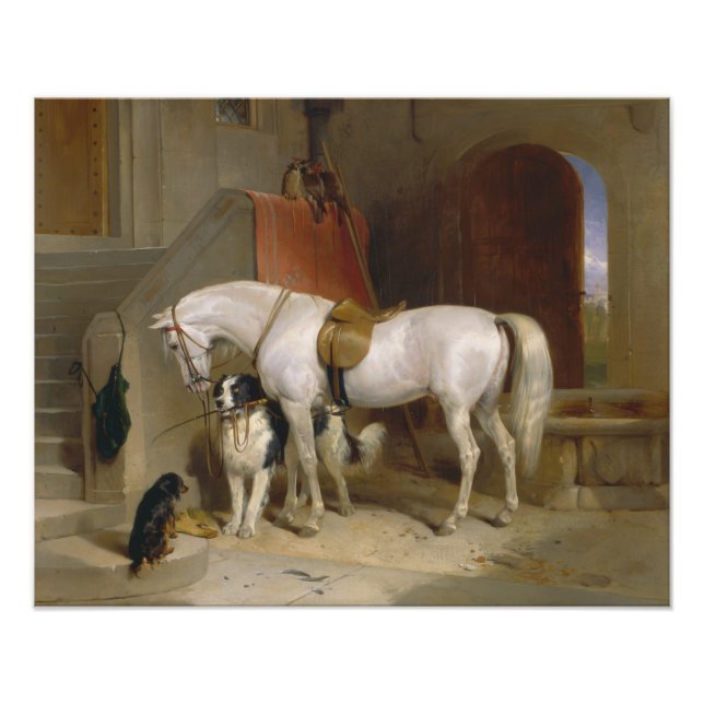 Foto Cão-cavalo Favoritos pintura arte Landseer (Frente)