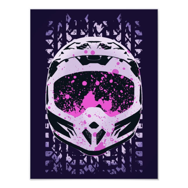 Foto Capacete de moto de saia-gráfica (Frente)