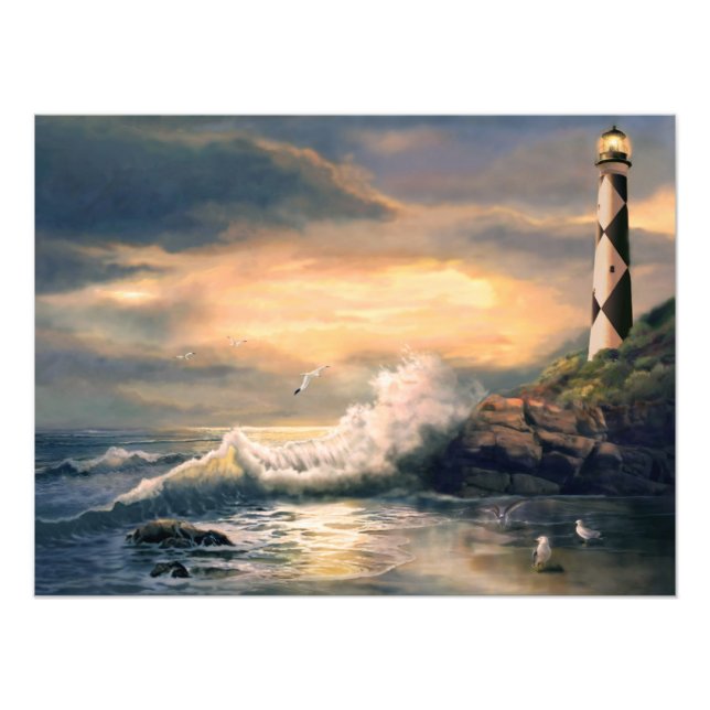 Foto Cape Lookout Lighthouse na Carolina do Norte em Su (Frente)