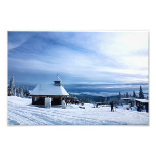 Foto Capela na Montanha da Neve dos Alpes