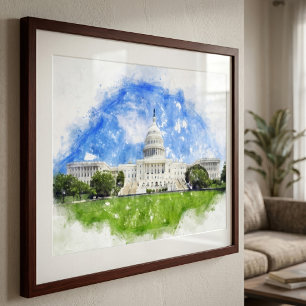 Foto Capitólio dos Estados Unidos em Washington DC Past