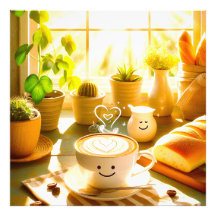 Cappuccino Matinal Pacífico e Aconchegante