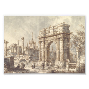 Foto Capriccio com um Arco do Triunfo Romano