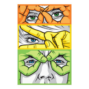 Foto Capturando a Beleza Através de Rostos, Mãos e Olho