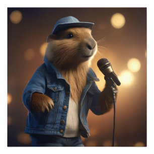 Foto "Capybara Cowboy: Serenading the Wild West"