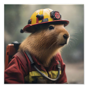 Foto "Capybara para o resgate: Bombeiro Extraordinair