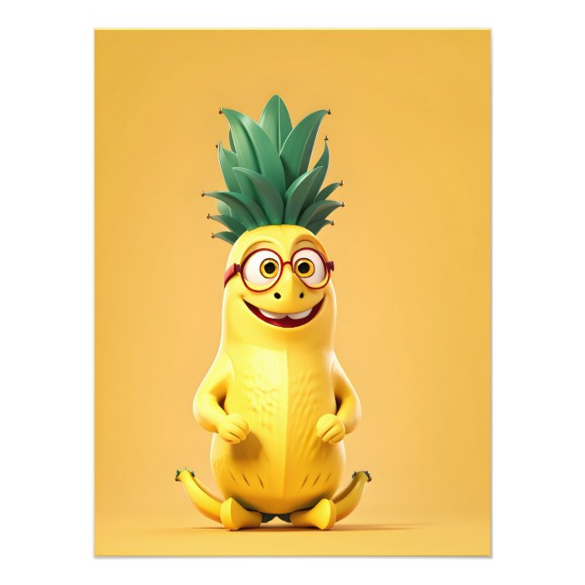 Foto Caráter engraçado da banana (Frente)