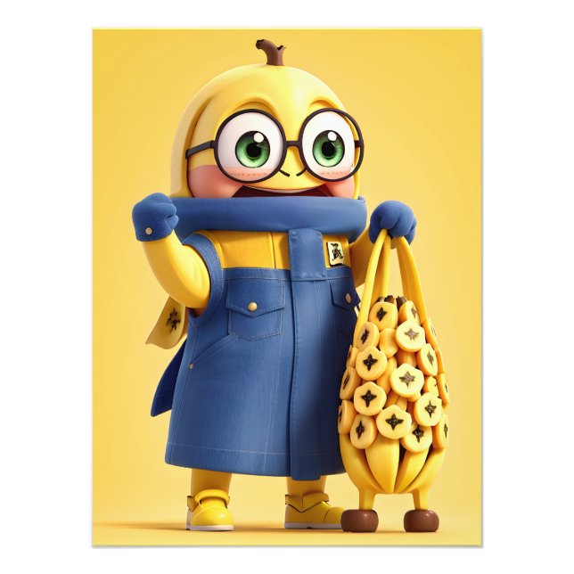Foto Caráter engraçado da banana (Frente)