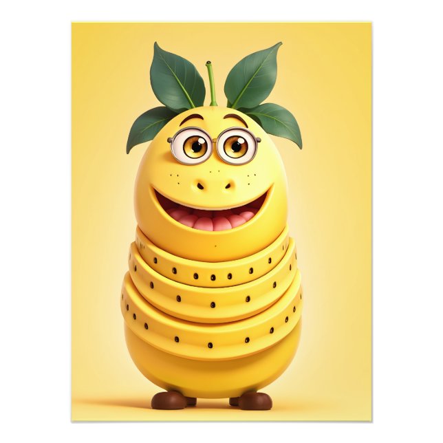 Foto Caráter engraçado da banana (Frente)