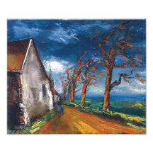 Caráter numa Rua da aldeia. | Maurice de Vlaminck