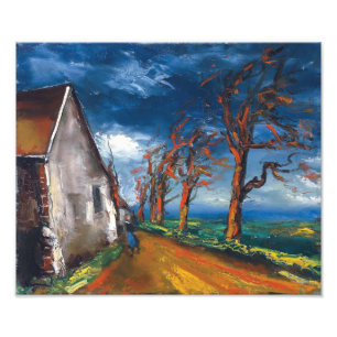 Foto Caráter numa Rua da aldeia. Maurice de Vlaminck