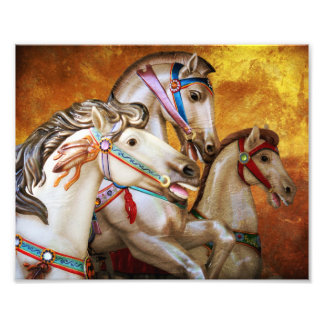 Foto Carousel Horses art impressão