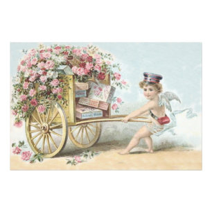 Foto Carrinho de doces do Rosa de correio de Cherub Cup