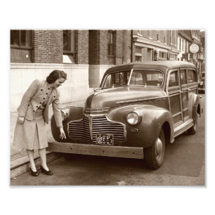 Foto Carro com pára-choque de madeira WWII