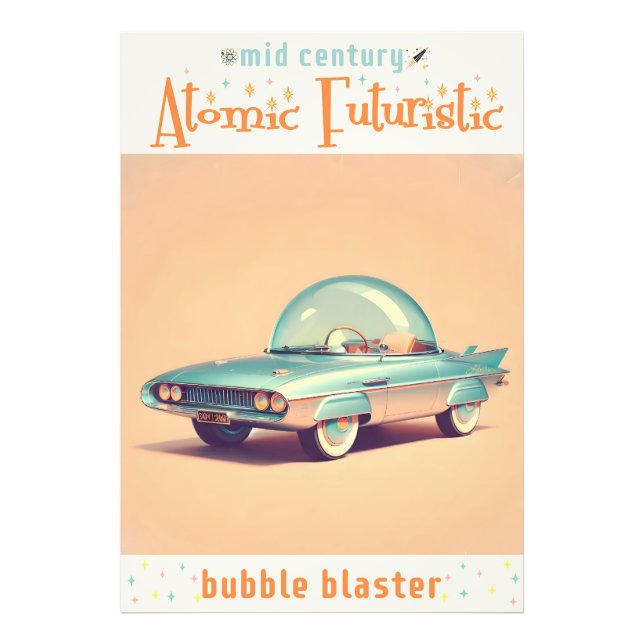 Foto Carro de Blaster de Bolha Futurista Atômica (Frente)