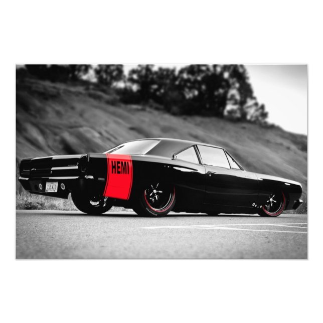 Foto Carro de Músculo Clássico Preto (Frente)
