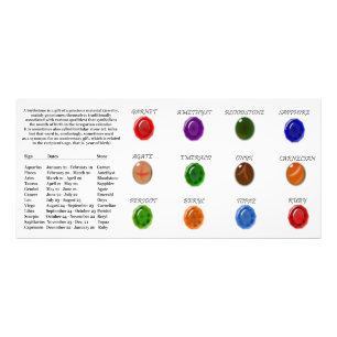 Foto Carta de Birthstone