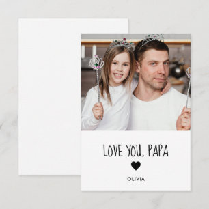 Foto cartão amo você papai