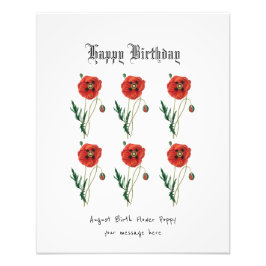 Foto Cartão de Nascimento da Flor de Nascimento de Aniv