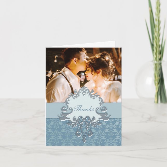 Foto: cartão de "Obrigados" de prata do elefante (Frente)