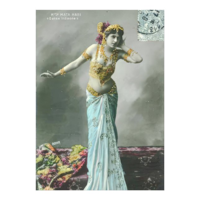 Foto Cartão postal Vintage Mata Hari (Frente)
