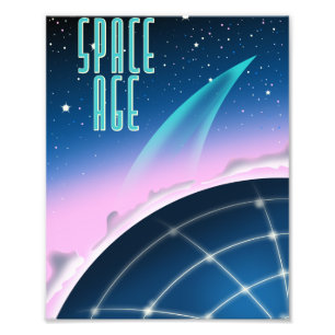 Foto cartaz da corrida espacial dos anos 80