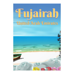 Foto Cartaz da praia de Fujairah Emirados Árabes Unidos