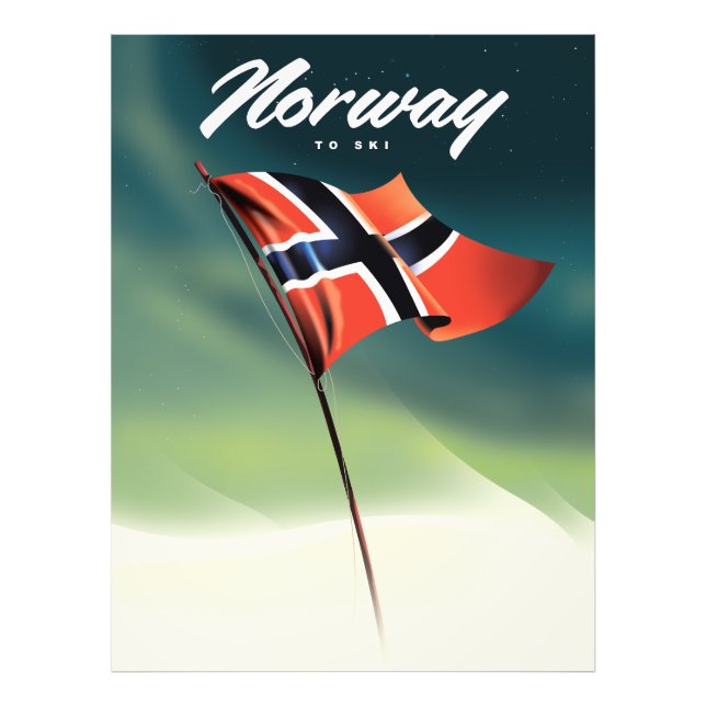 Foto Cartaz de esqui da Noruega (Frente)