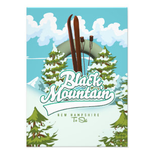 Foto Cartaz de esqui de Black Mountain New Hampshire