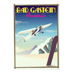 Foto Cartaz de esqui em Bad Gastein Áustria
