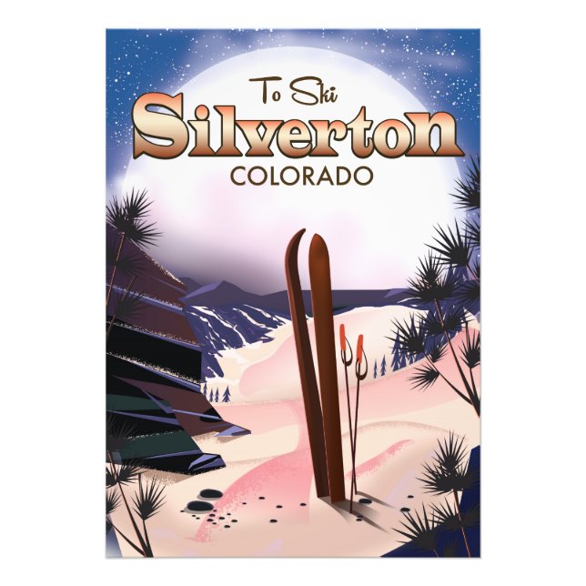 Foto Cartaz de esqui Silverton Colorado (Frente)
